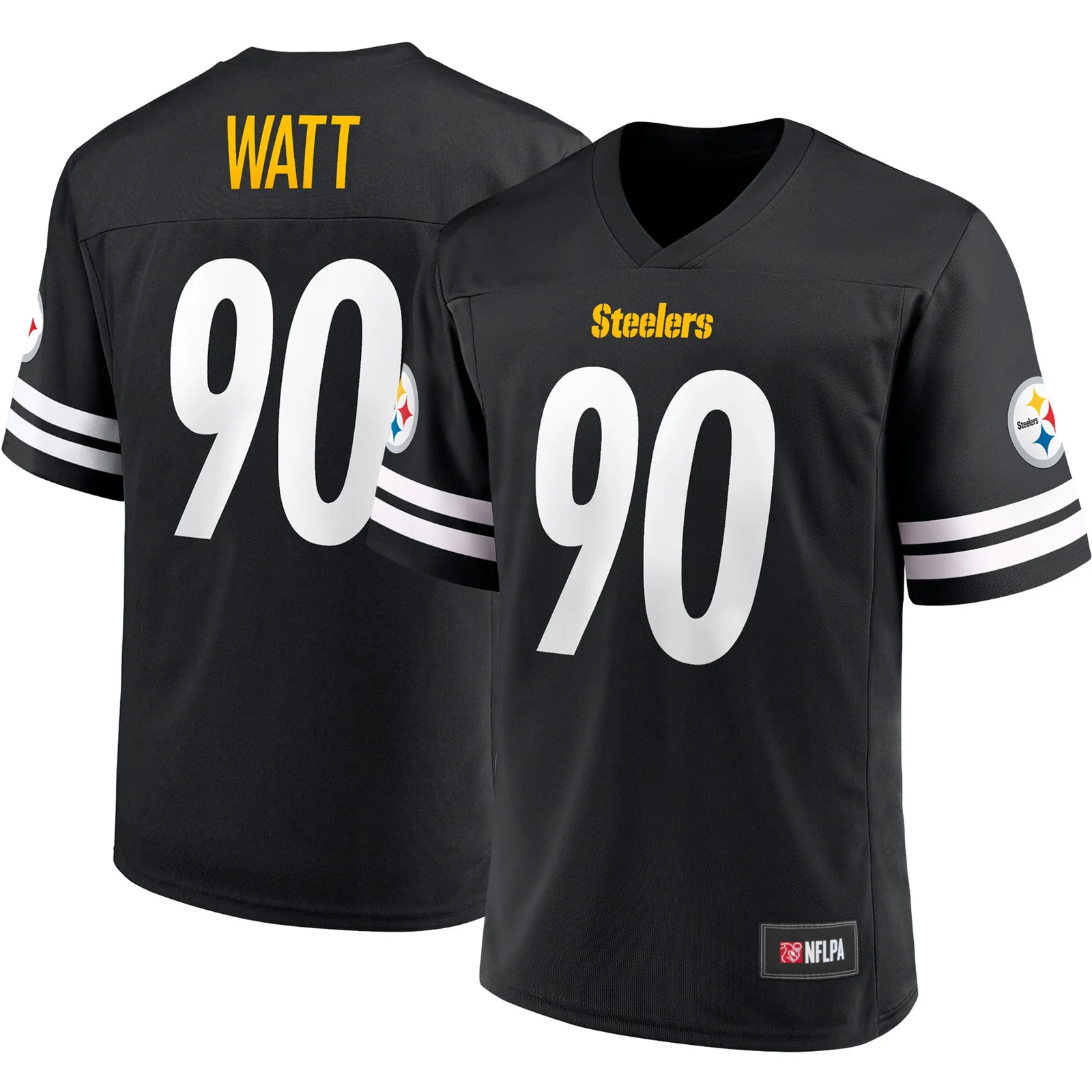 Men's T.J. Watt Black Pittsburgh Steelers  Player Jersey