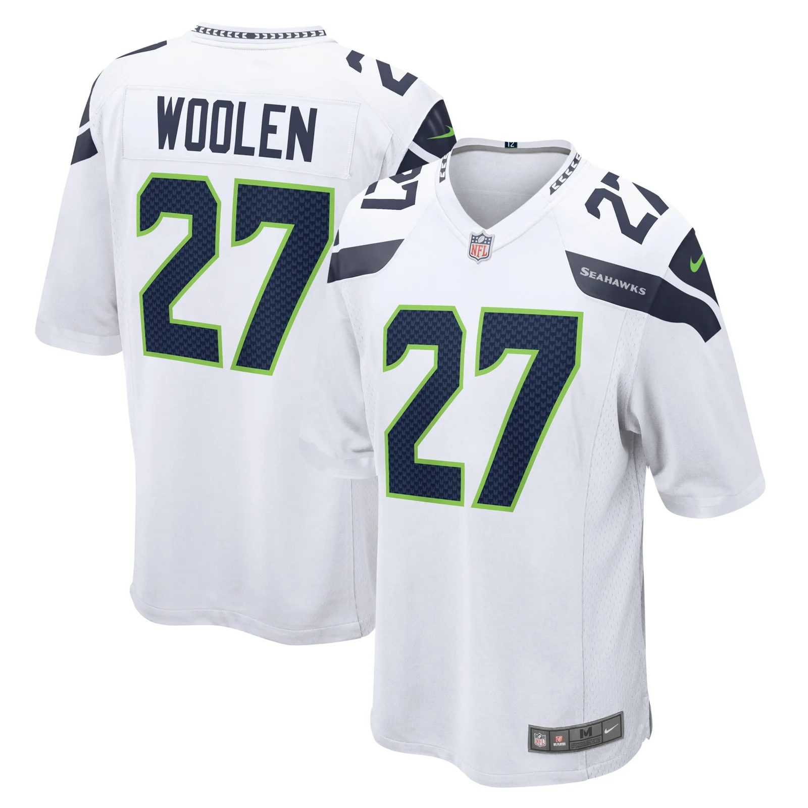 Men's Tariq Woolen Seattle Seahawks Game Player Jersey - White -