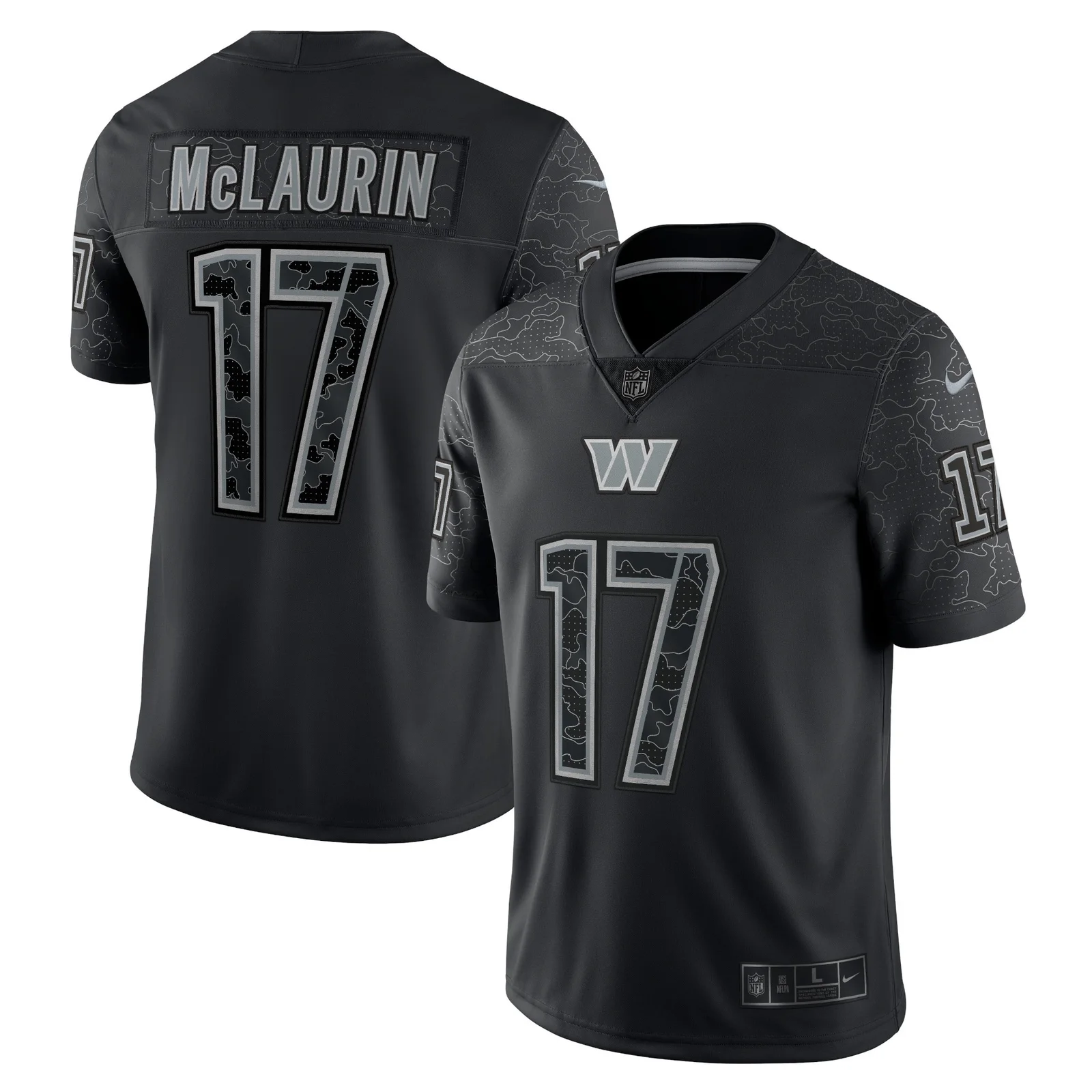 Men's Terry McLaurin Washington Commanders RFLCTV Limited Jersey - Black -