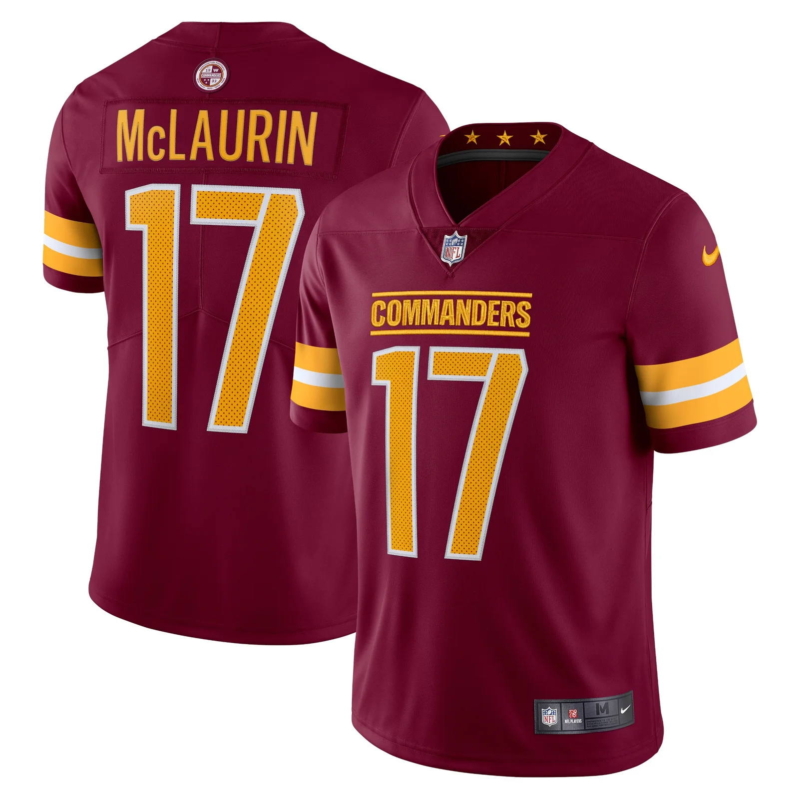 Men's Terry McLaurin Washington Commanders Vapor Limited Jersey - Burgundy -