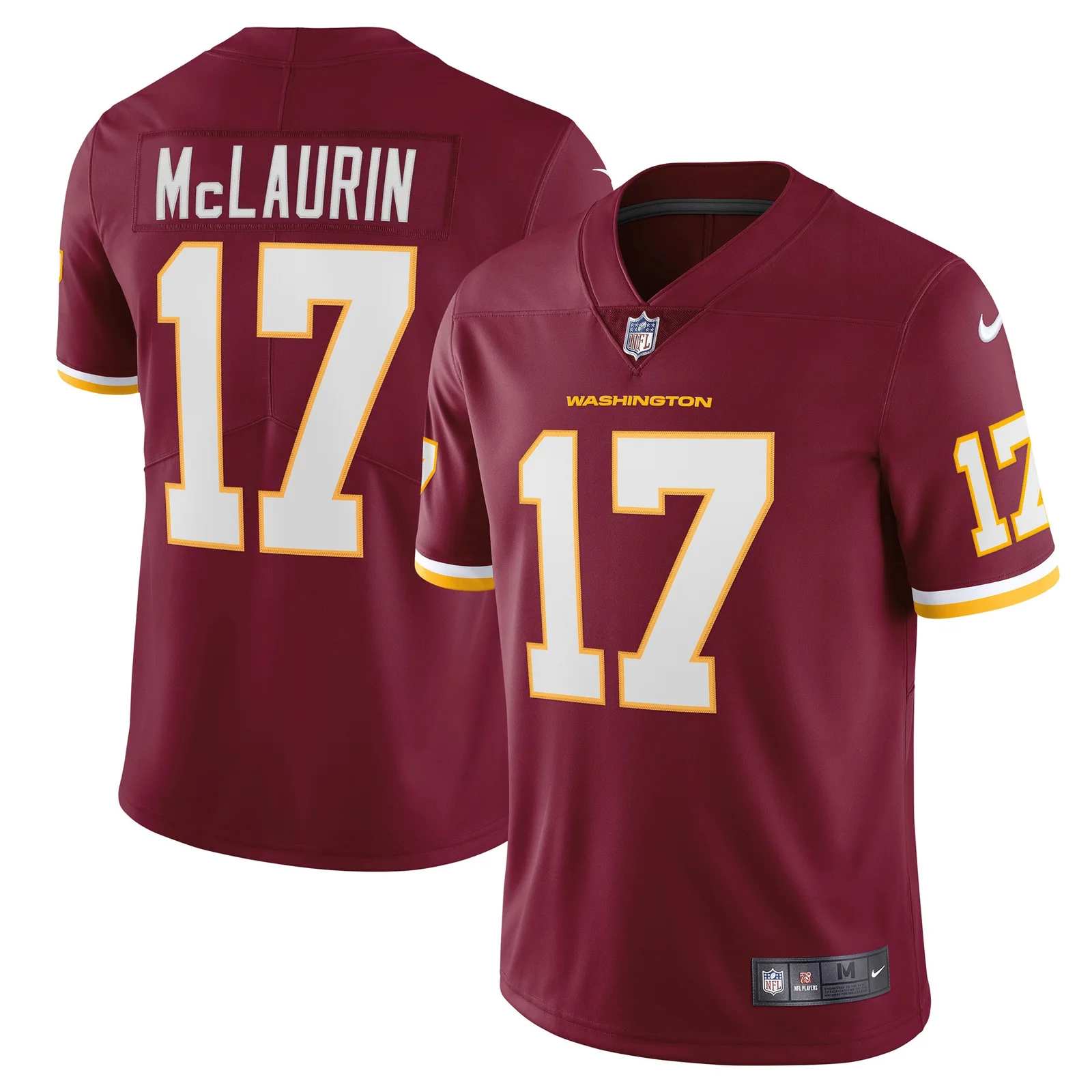 Men's Terry McLaurin Washington Football Team Vapor Limited Jersey - Burgundy -