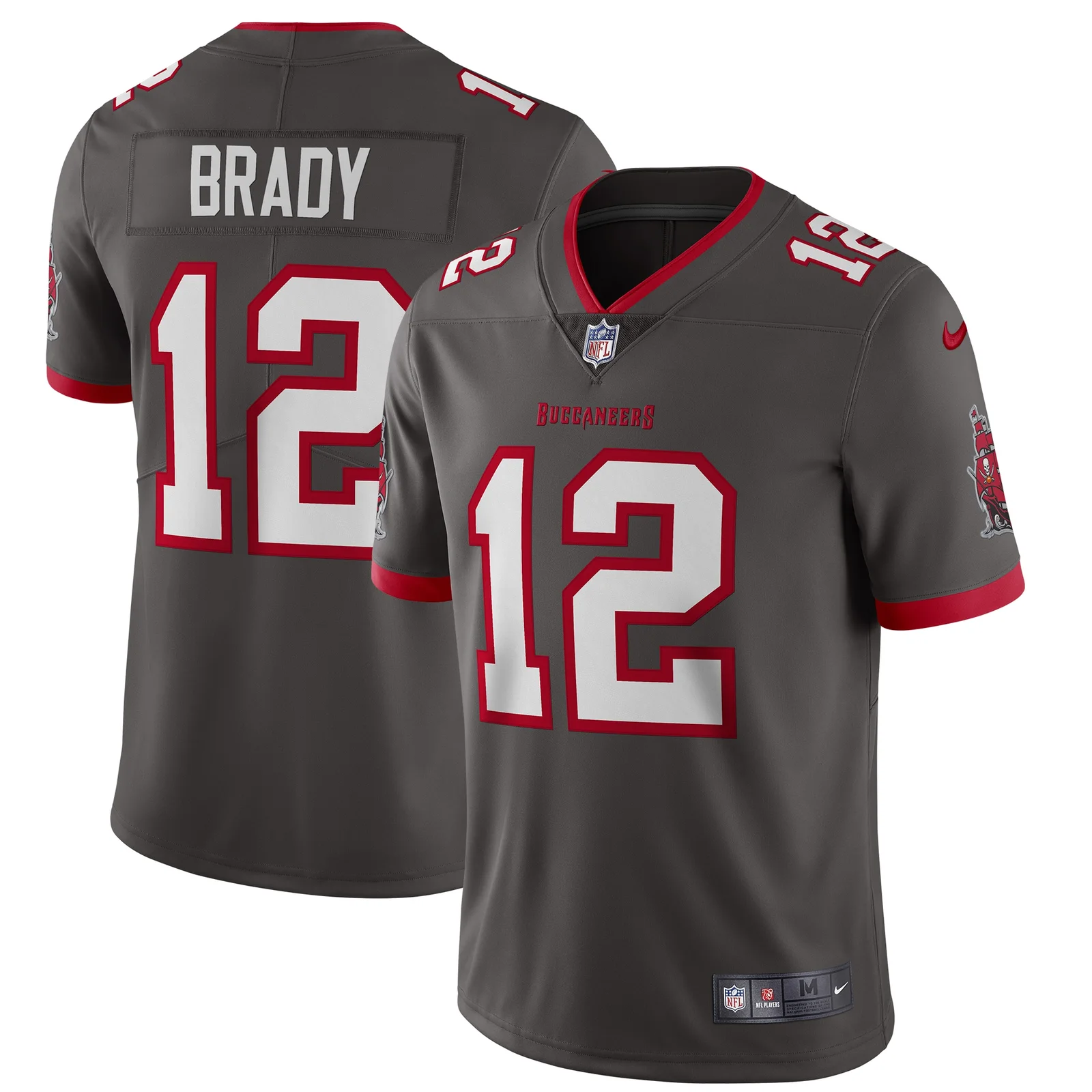 Men's Tom Brady Tampa Bay Buccaneers Alternate Vapor Limited Jersey - Pewter -
