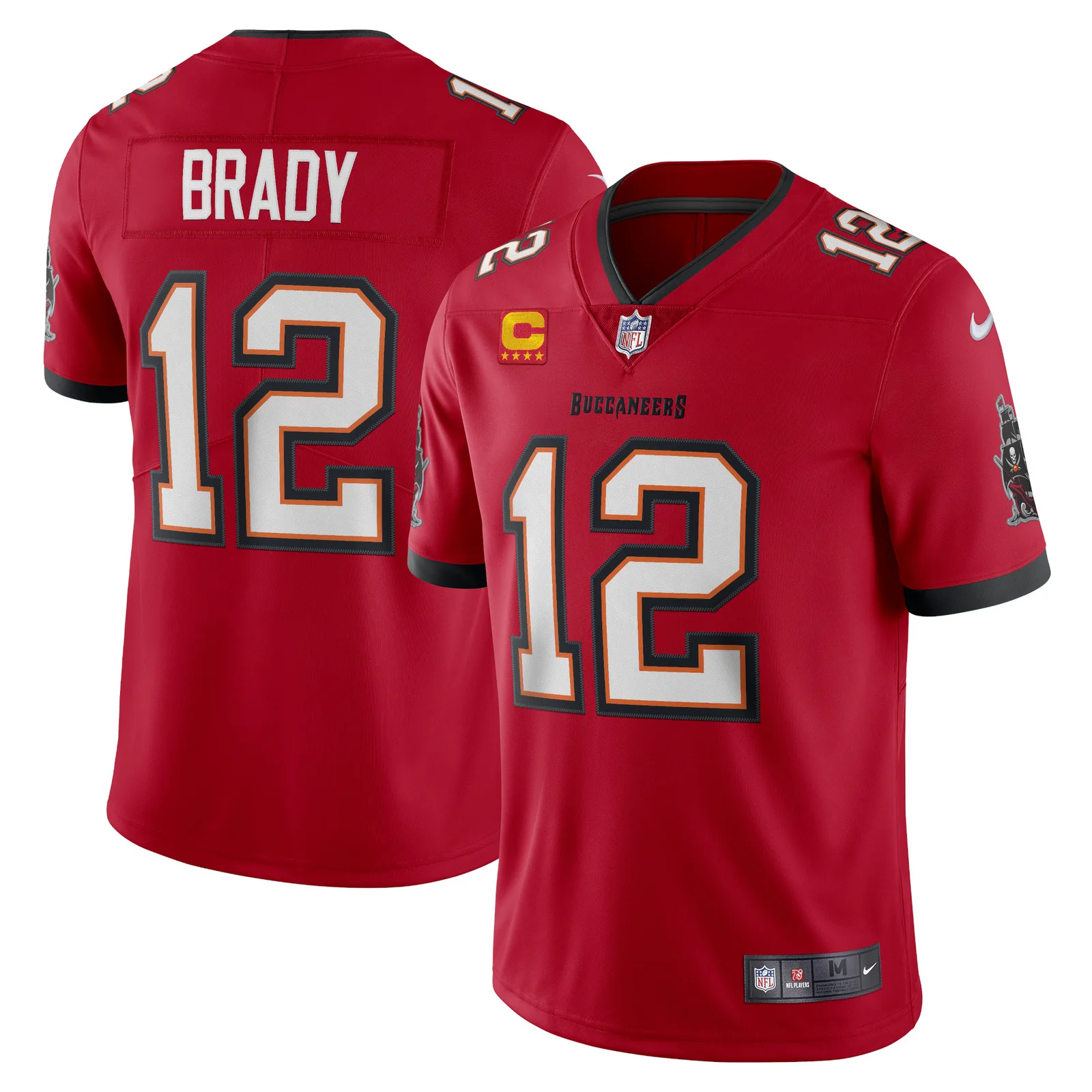 Men's Tom Brady Tampa Bay Buccaneers Captain Vapor Limited Jersey - Red -