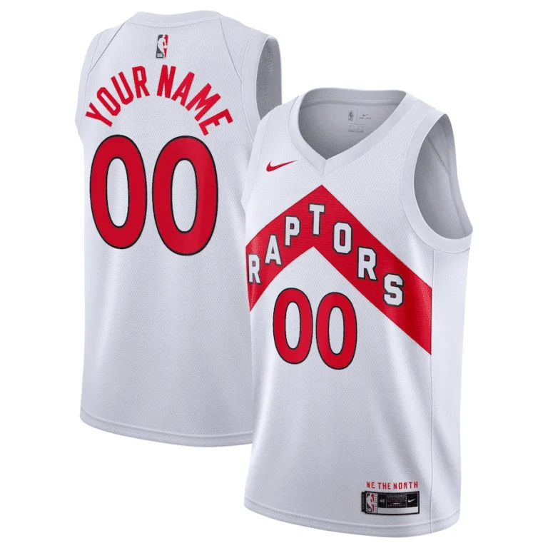 Men's TORONTO RAPTORS 2020/21 SWINGMAN CUSTOM JERSEY â€“ ASSOCIATION EDITION â€“ WHITE -