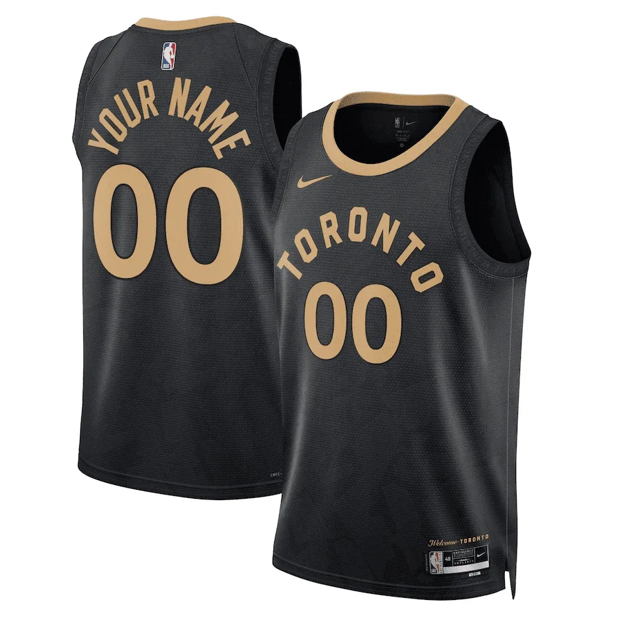 Men's Toronto Raptors Custom #00 City Edition Swingman Jersey 2022-23 -