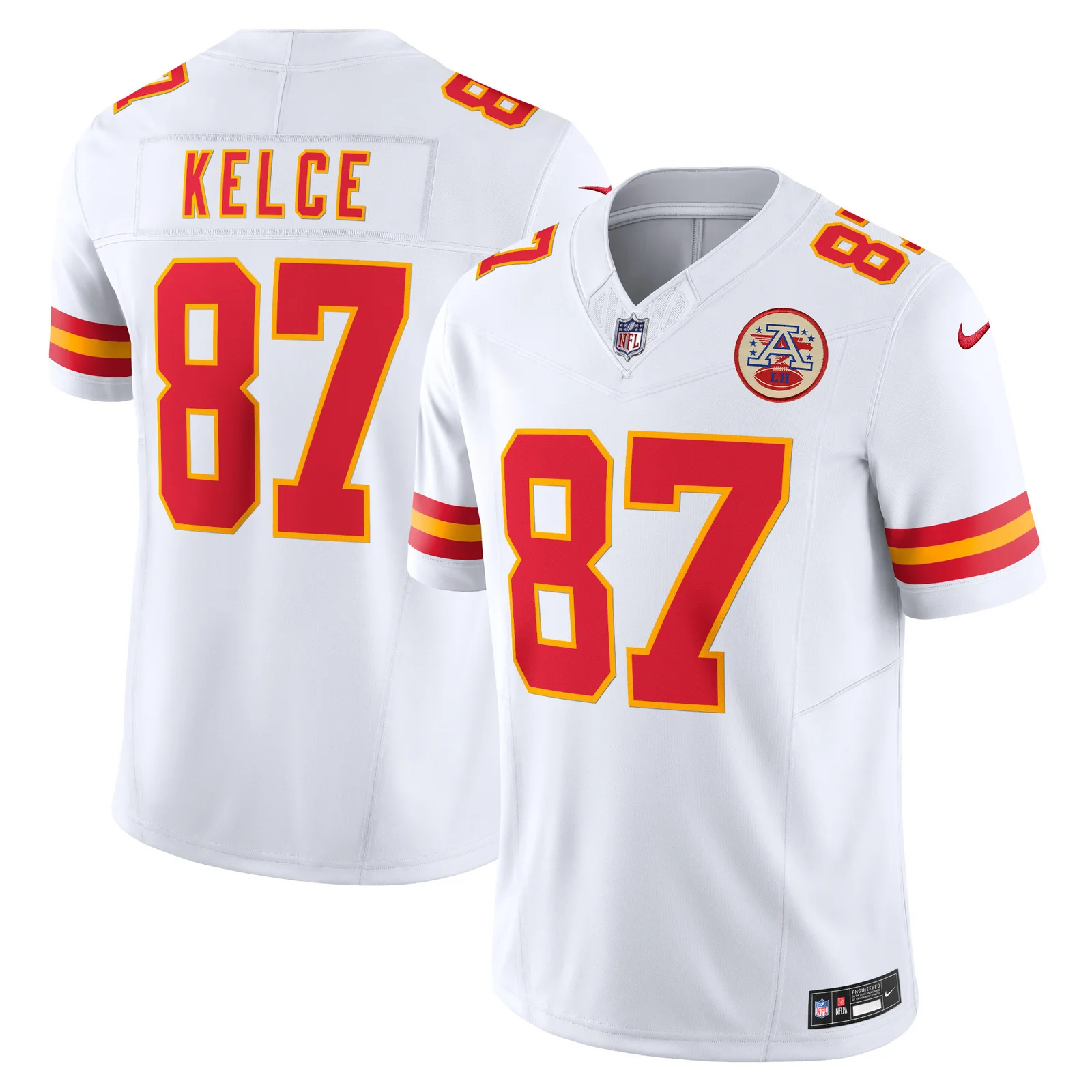 Men's Travis Kelce Kansas City Chiefs Vapor F.U.S.E. Limited Jersey - White -