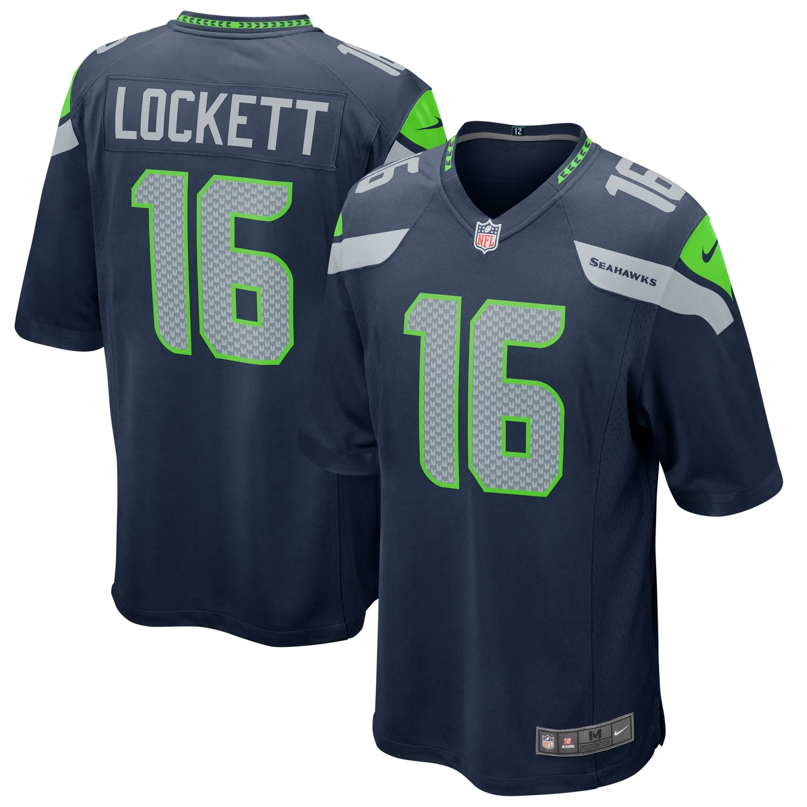 Men's Tyler Lockett Seattle Seahawks Game Jersey - College Navy -