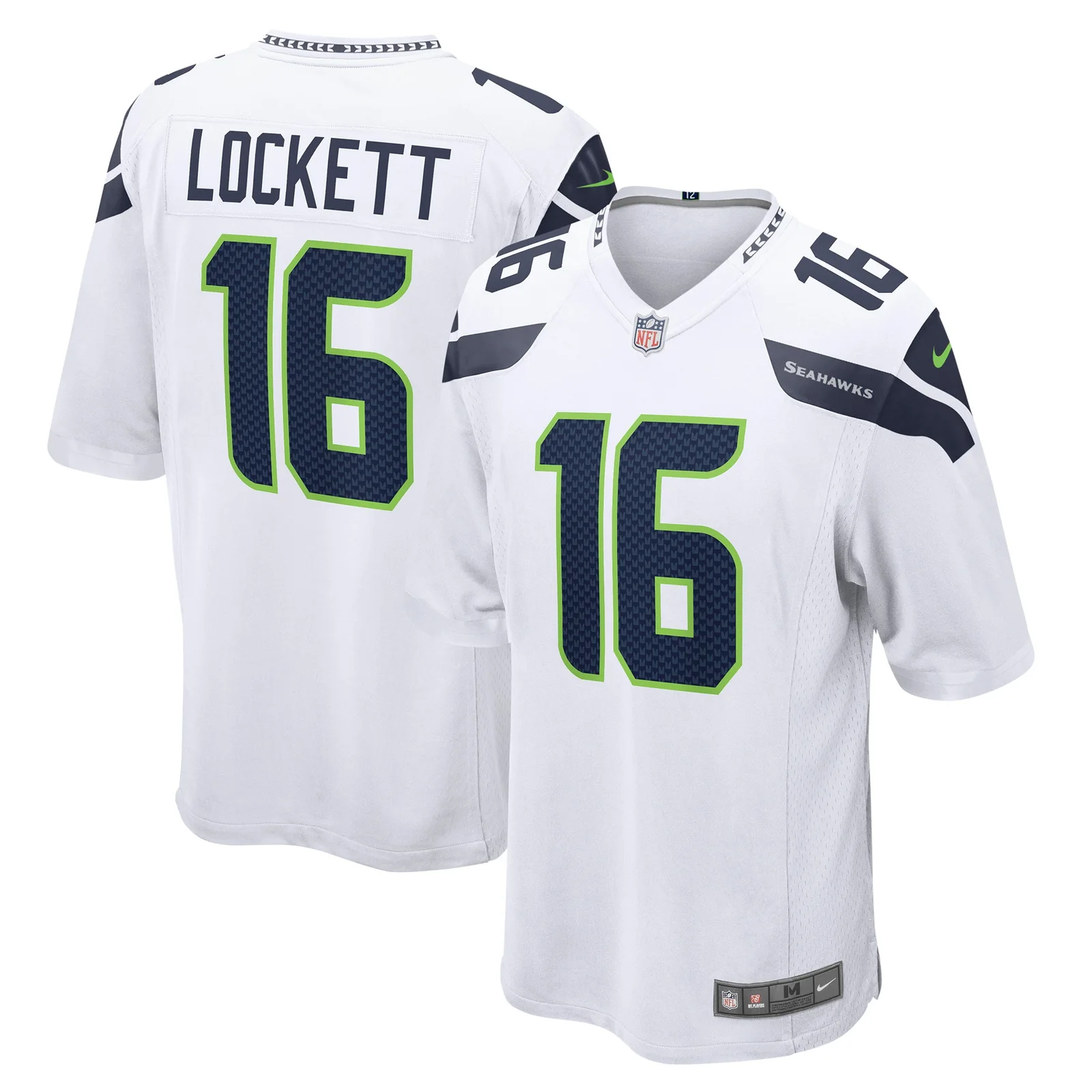 Men's Tyler Lockett Seattle Seahawks Game Jersey - White -