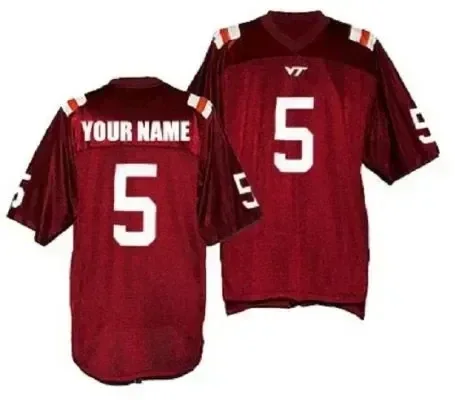 Men's Virginia Tech Hokies Style Customizable Football Jersey Style 1 Jersey , NCAA jerseys -