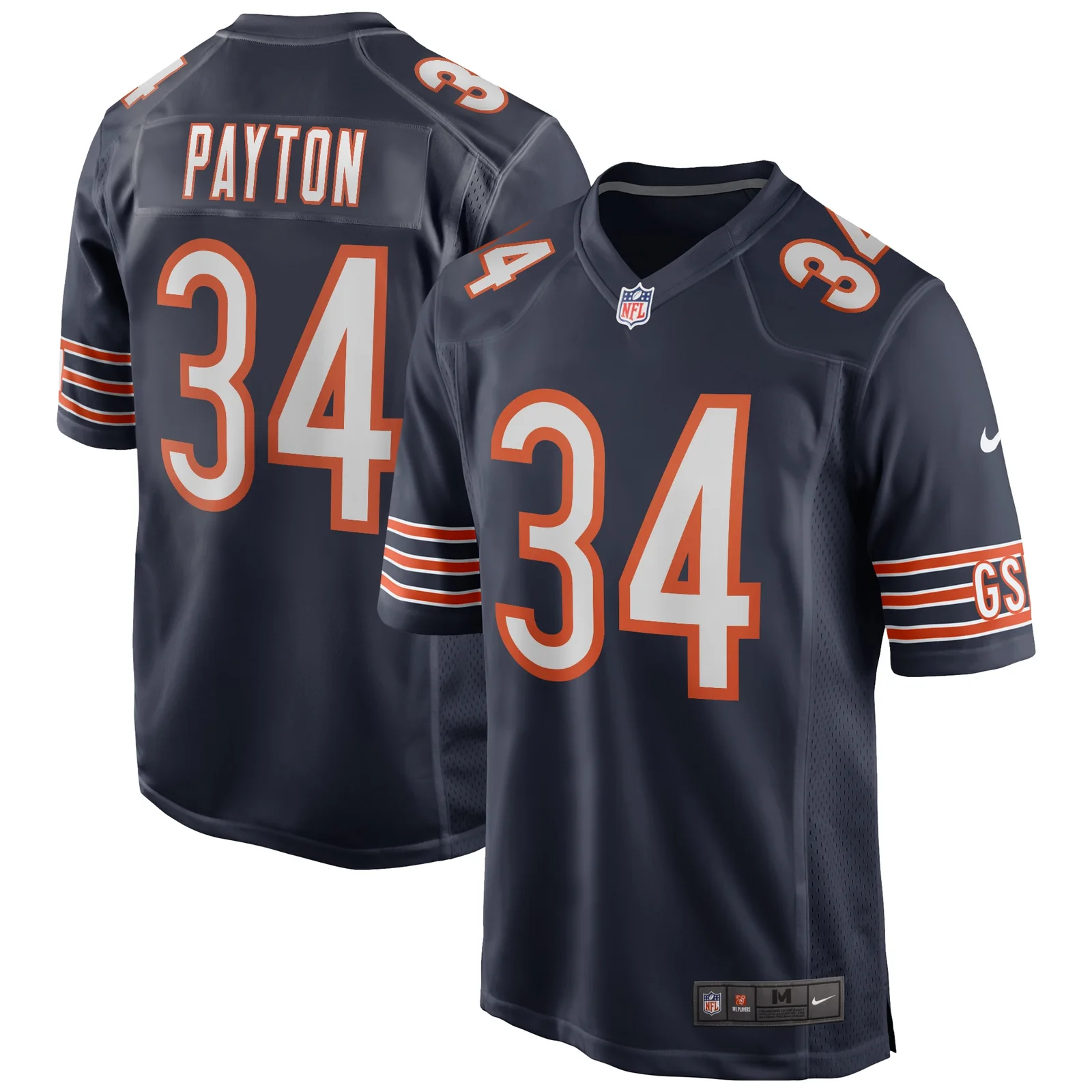 Men's Walter Payton Chicago Bears Game Retired Player Jersey - Navy -