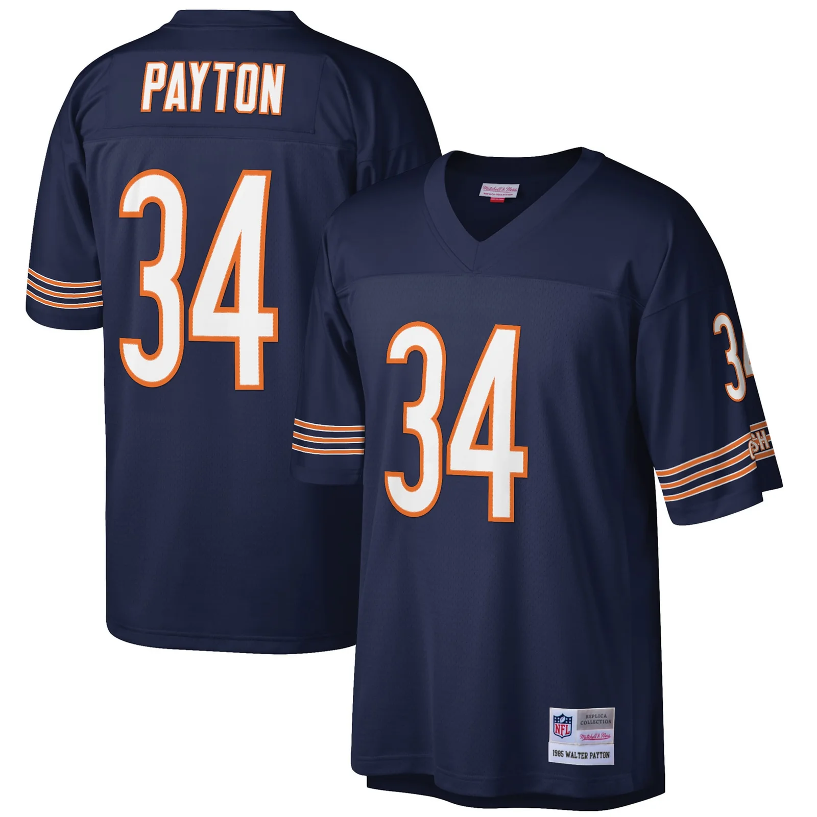Men's Walter Payton Chicago Bears Mitchell &amp; Ness Big &amp; Tall 1985 Retired Player  Jersey - Navy