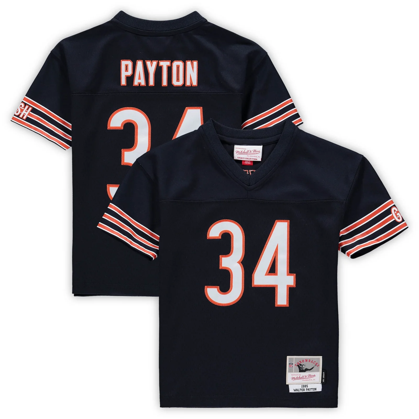 Men's Walter Payton Chicago Bears Mitchell &amp; Ness Male Preschool Retired Legacy Jersey - Navy -