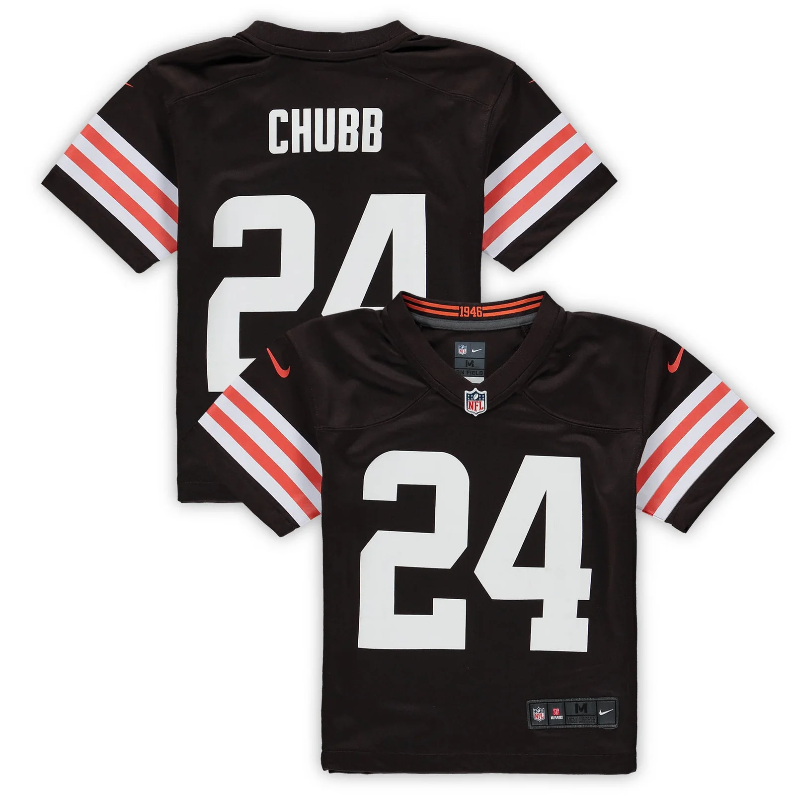 Men'sNick Chubb Cleveland Browns Preschool Game Jersey - Brown -