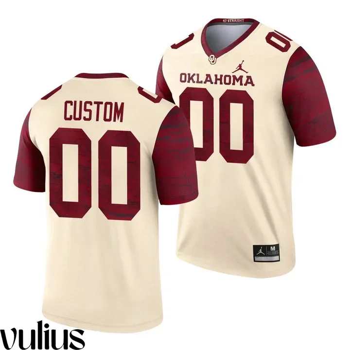 Oklahoma Sooners Custom Jersey, Cream Men's, Legend Alternate Jersey -