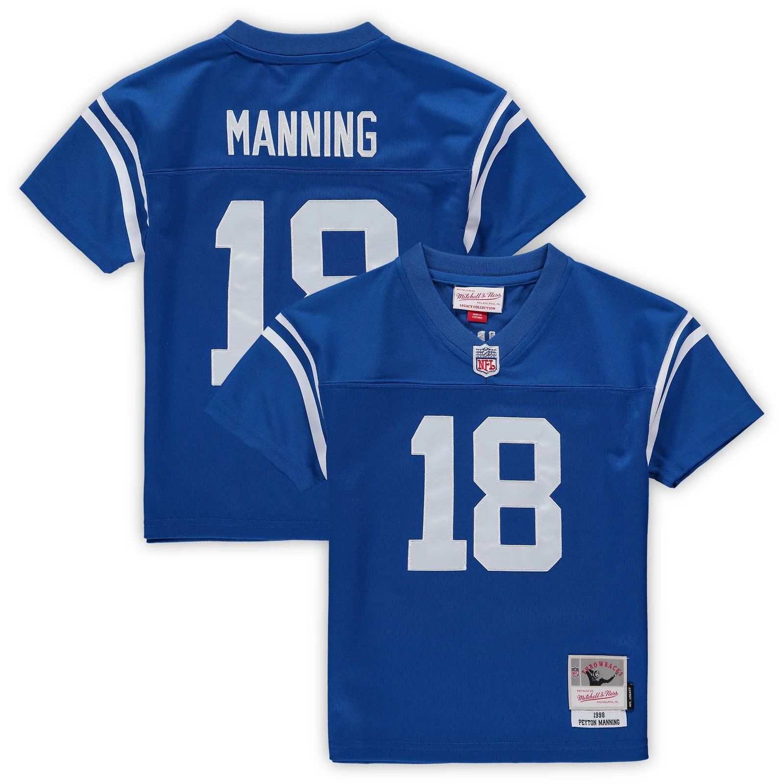 Men'sPeyton Manning Indianapolis Colts Mitchell &amp; Ness Male Preschool Retired Legacy Jersey - Royal -