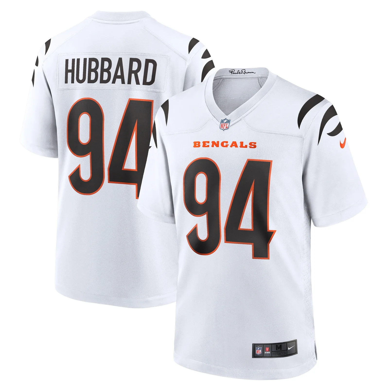 Men'sSam Hubbard Cincinnati Bengals  Game Jersey - White -