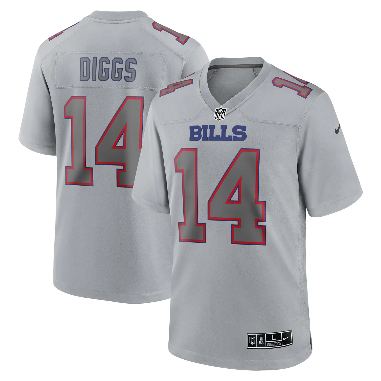 Men'sStefon Diggs Buffalo Bills Atmosphere Fashion Game Jersey - Gray -