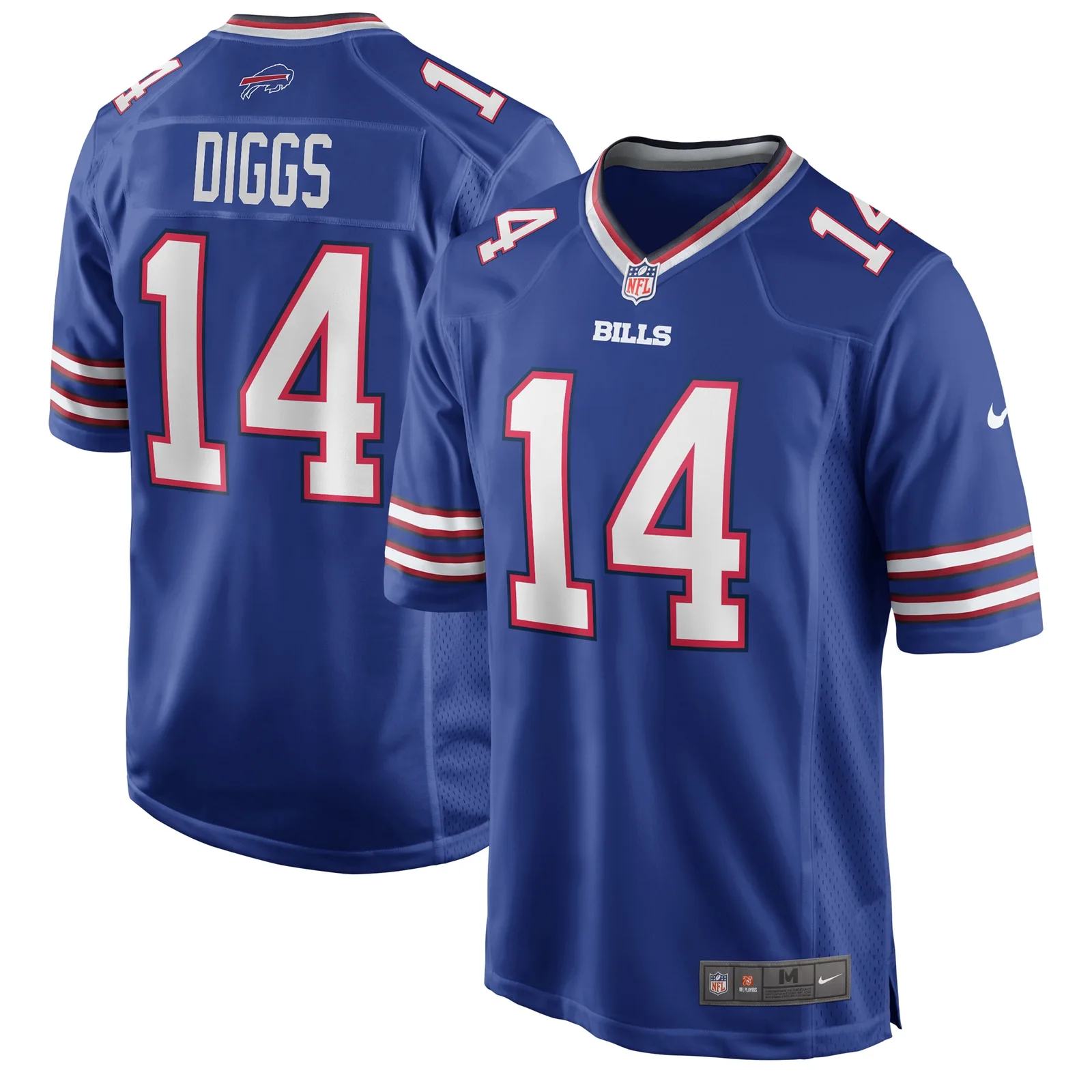 Men'sStefon Diggs Buffalo Bills Logo Game Player Jersey - Royal -