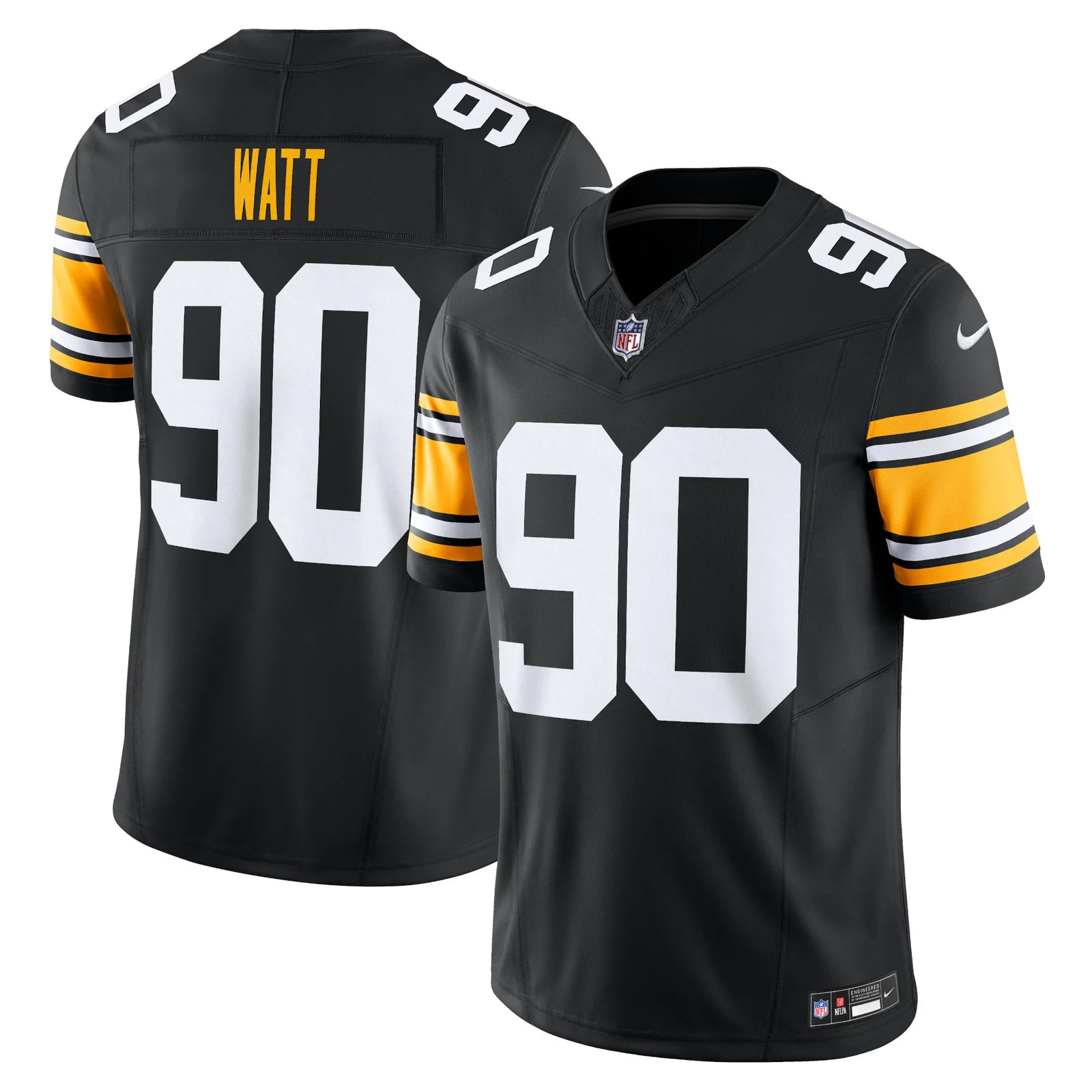 Men'sT.J. Watt Pittsburgh Steelers Vapor F.U.S.E. Limited Jersey - Black -