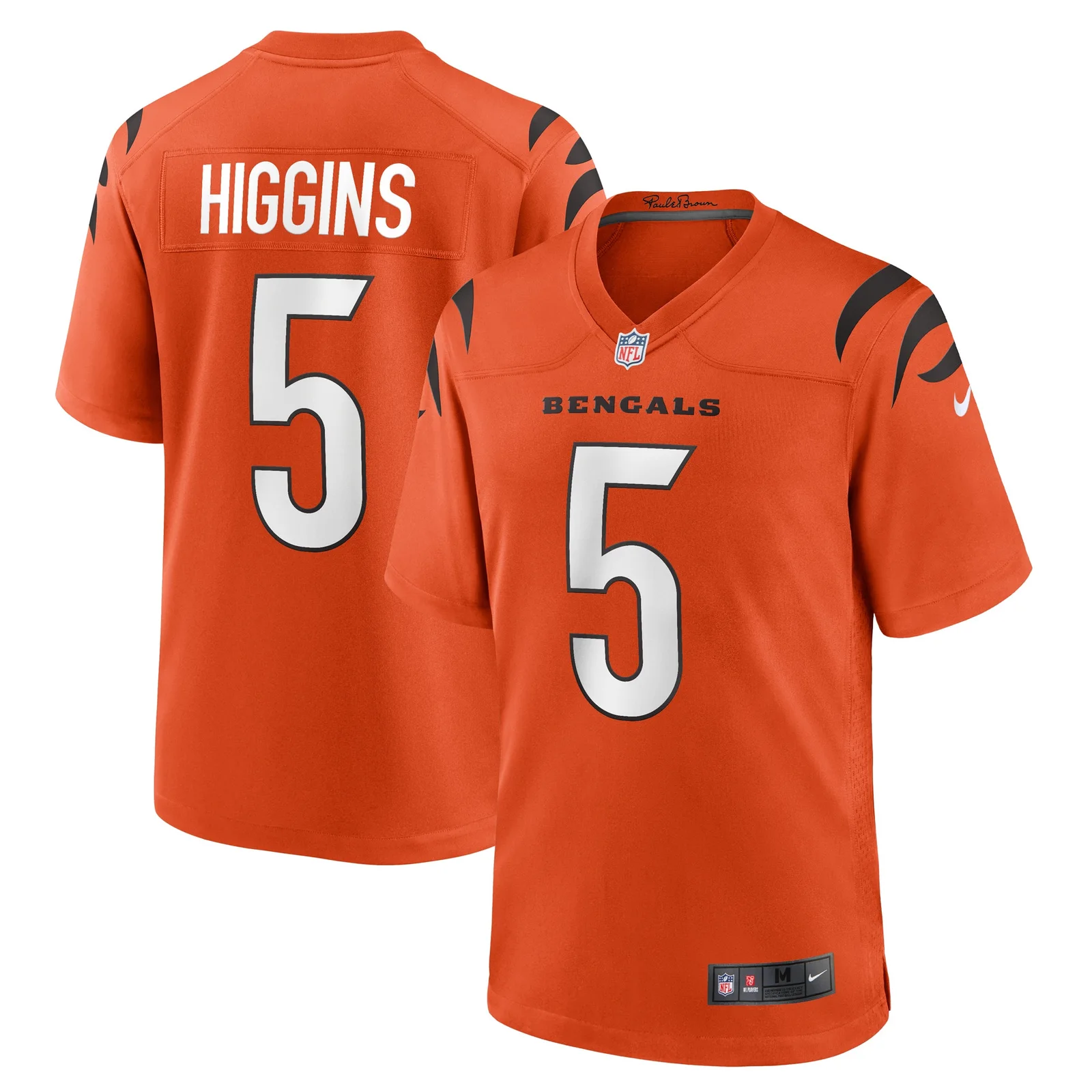 Men'sTee Higgins Cincinnati Bengals Alternate Game Player Jersey - Orange -