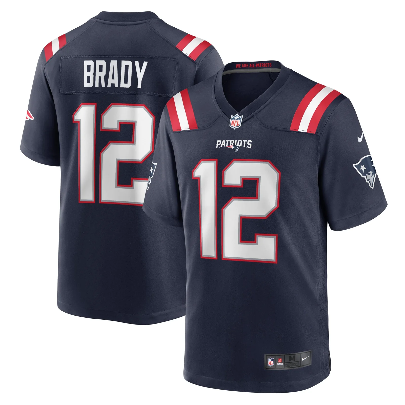 Men'sTom Brady New England Patriots Game Retired Player Jersey - Navy -