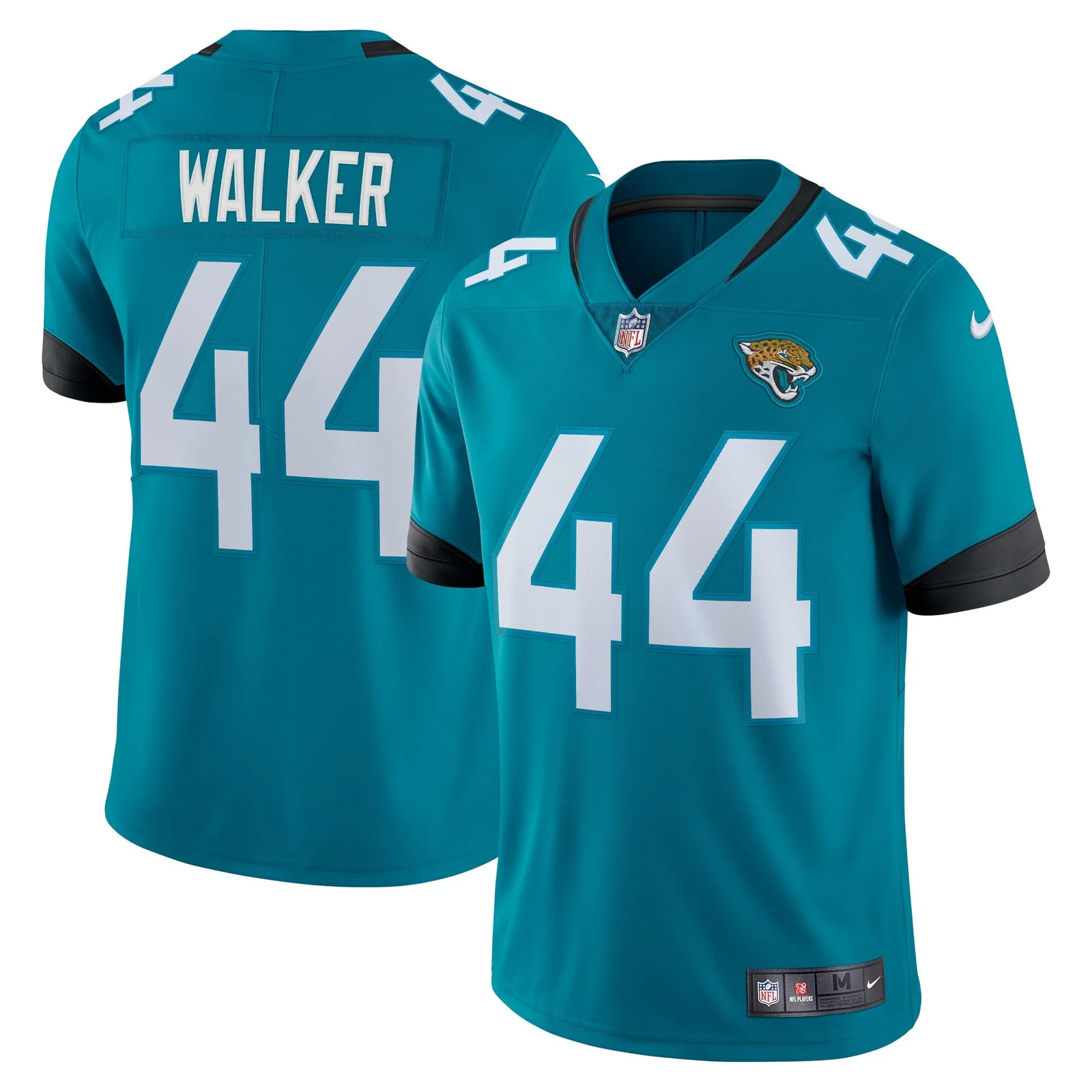 Men'sTravon Walker Jacksonville Jaguars Team Logo Vapor Limited Jersey - Teal -