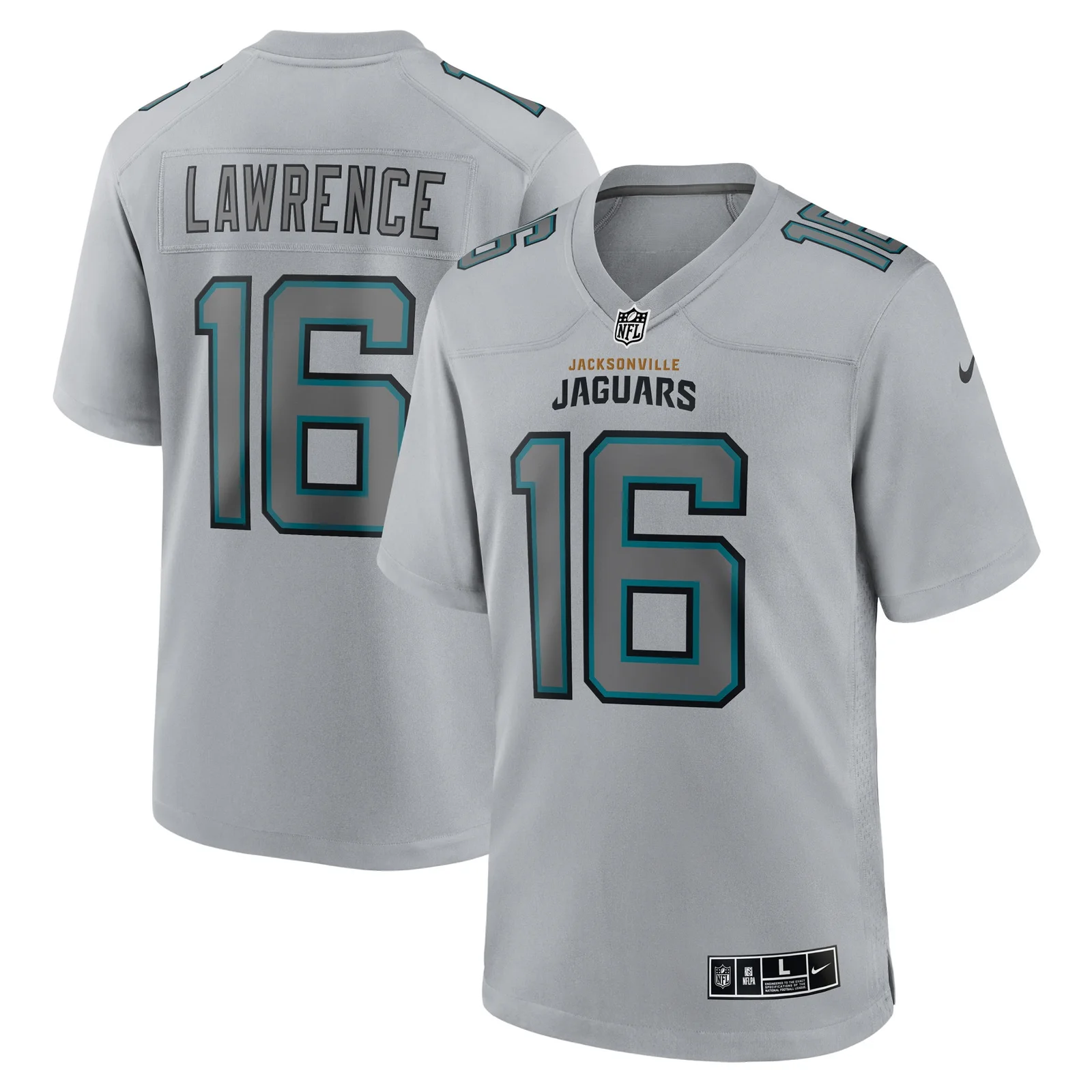 Men'sTrevor Lawrence Jacksonville Jaguars Atmosphere Fashion Game Jersey - Gray -