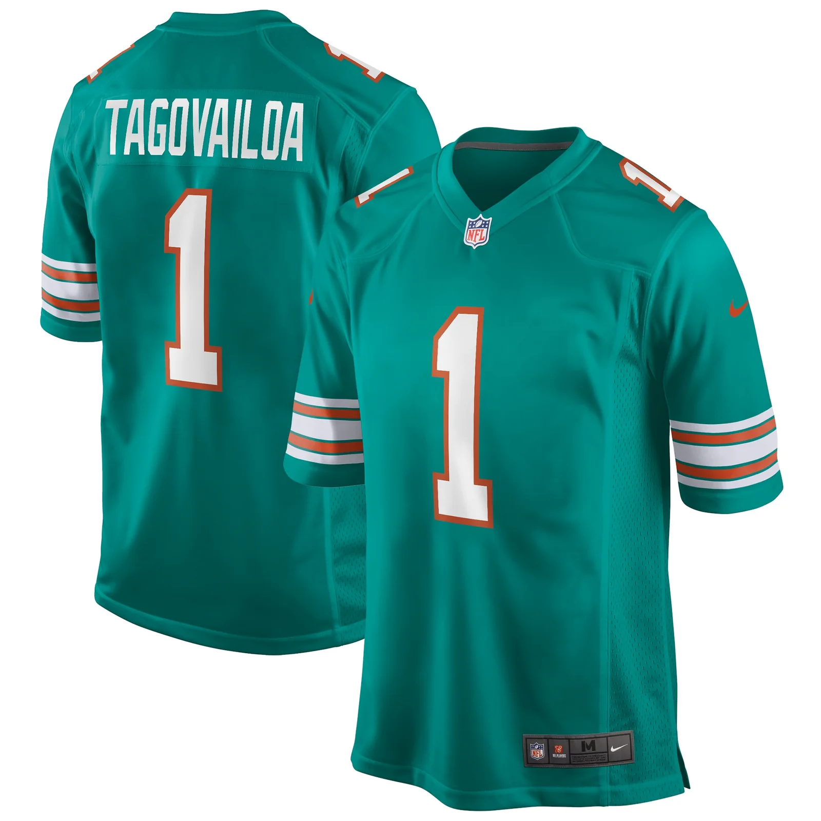 Men'sTua Tagovailoa Miami Dolphins Alternate Game Jersey - Aqua -