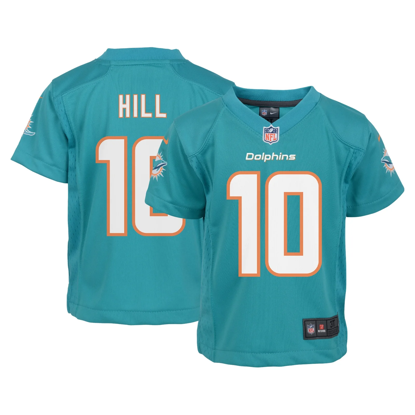 Men'sTyreek Hill Miami Dolphins Preschool Game Jersey - Aqua -