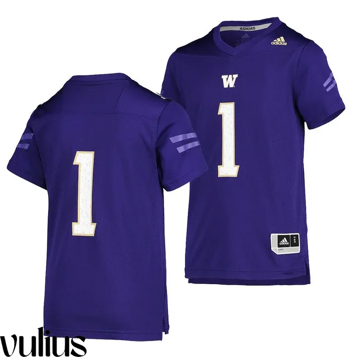 Washington Huskies Custom Jersey, Purple Men's, College Football Premier Jersey Stitched -