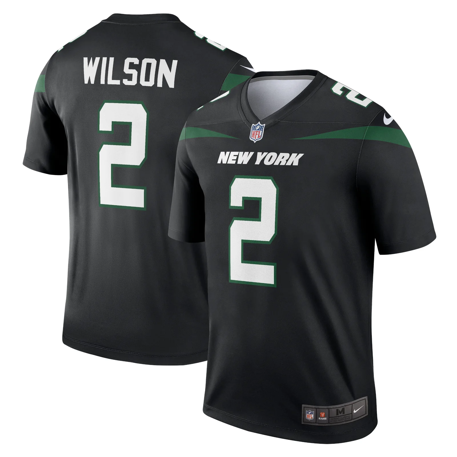 Men'sZach Wilson New York Jets Legend Jersey - Black -