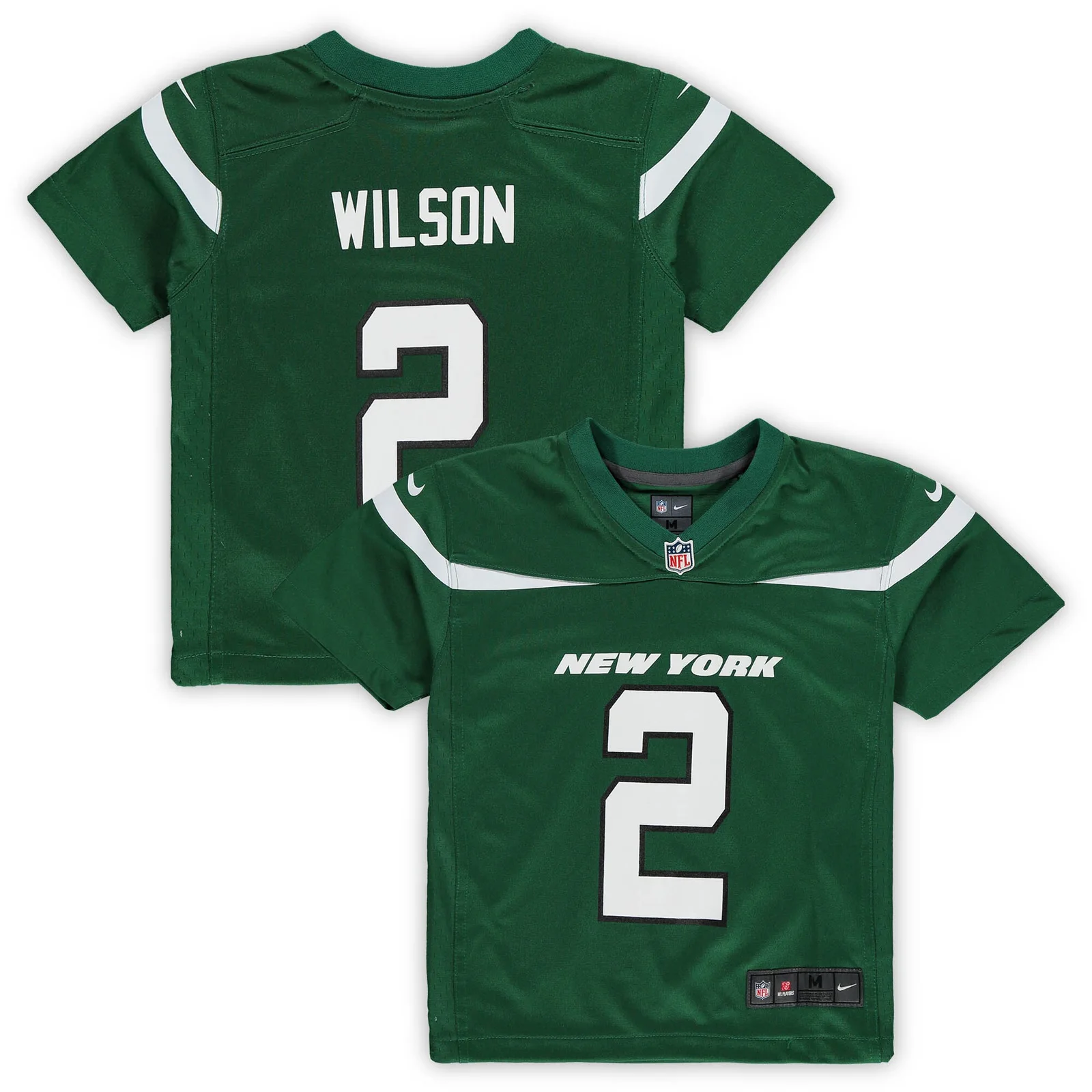 Men'sZach Wilson New York Jets Preschool Game Jersey - Green -