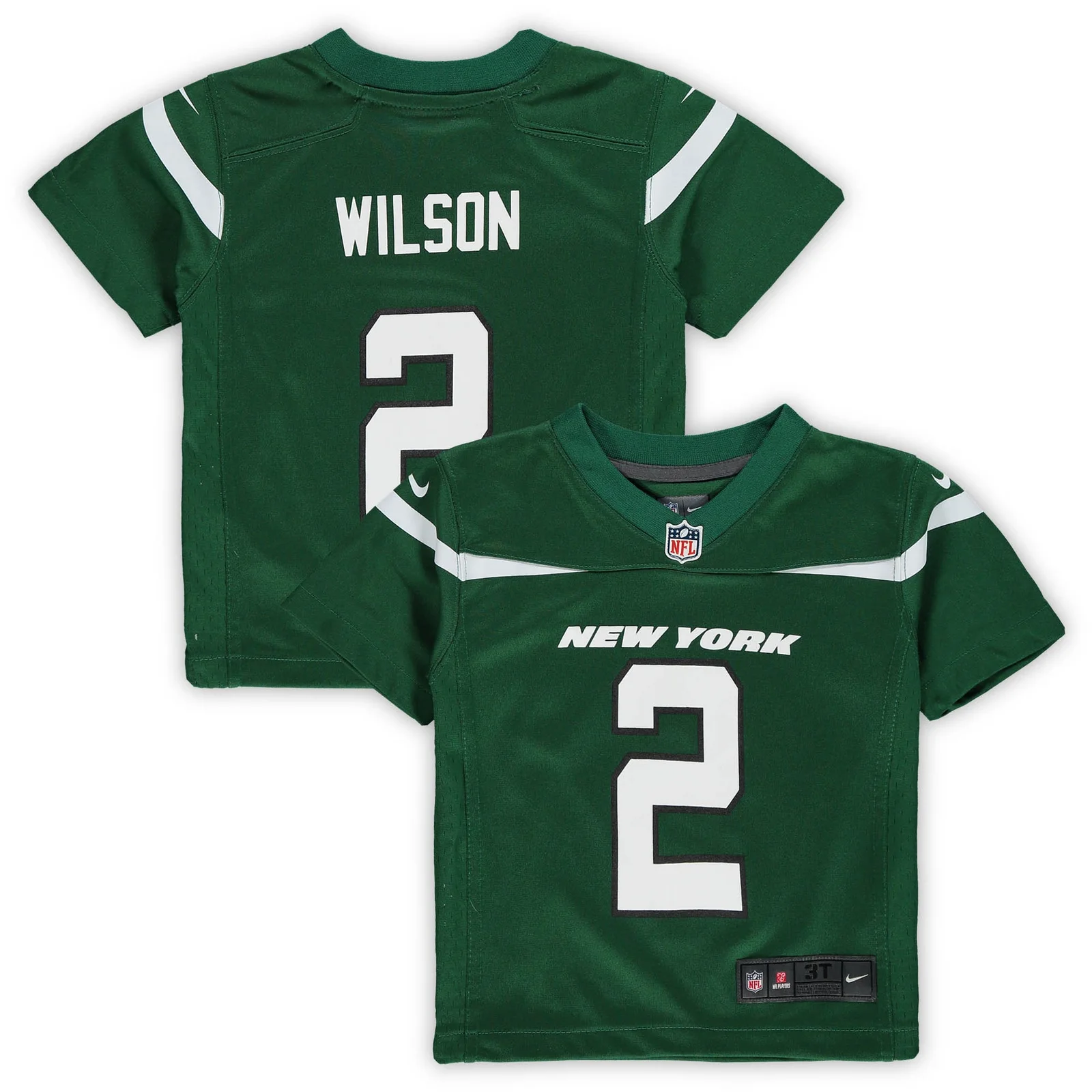 Men'sZach Wilson New York Jets Toddler Game Jersey - Green -