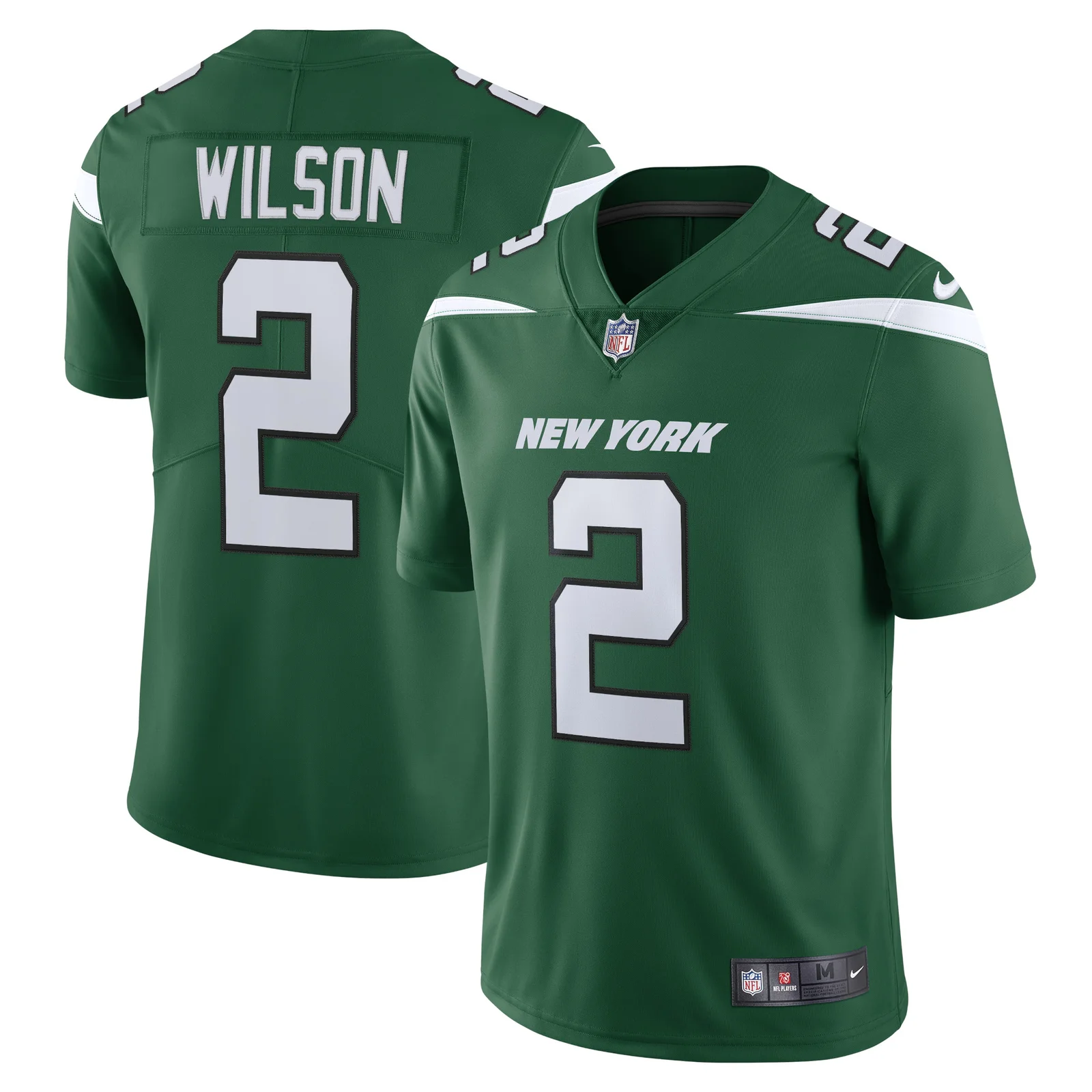Men'sZach Wilson New York Jets Vapor Limited Jersey - Gotham Green -