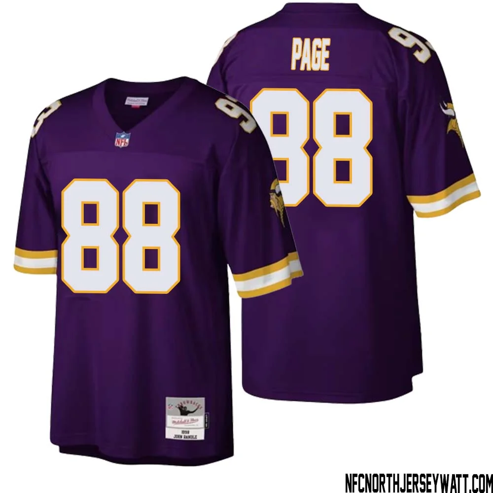 Alan Page No 88 Men Mitchell Ness Purple Minnesota Vikings Legacy Replica Jersey 1