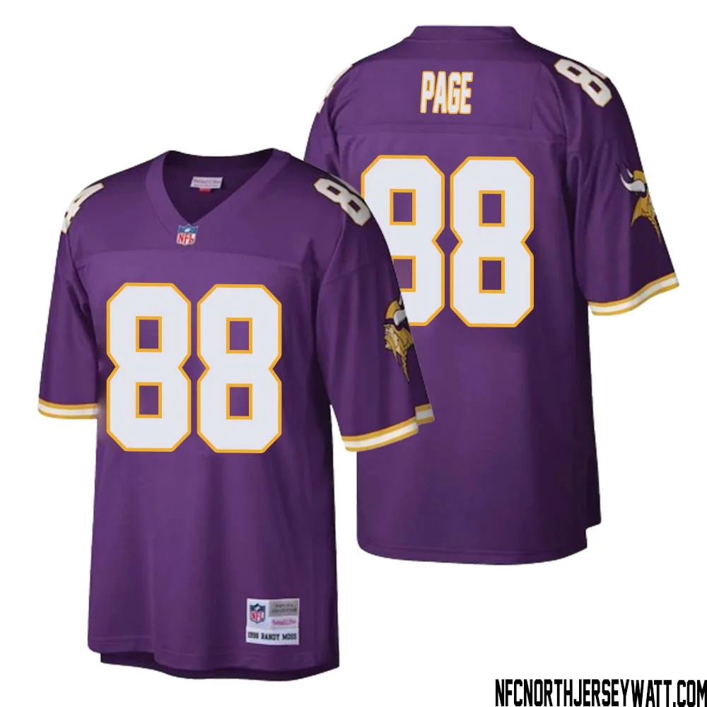 Alan Page No 88 Men Mitchell Ness Purple Minnesota Vikings Retired Player Legacy Replica Jersey