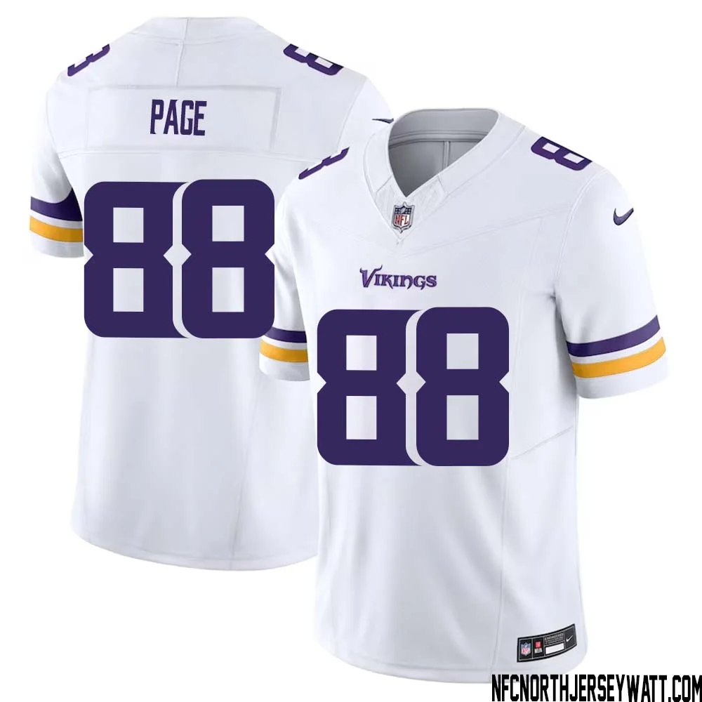 Alan Page No 88 Men White Minnesota Vikings Vapor F.U.S.E. Limited Jersey