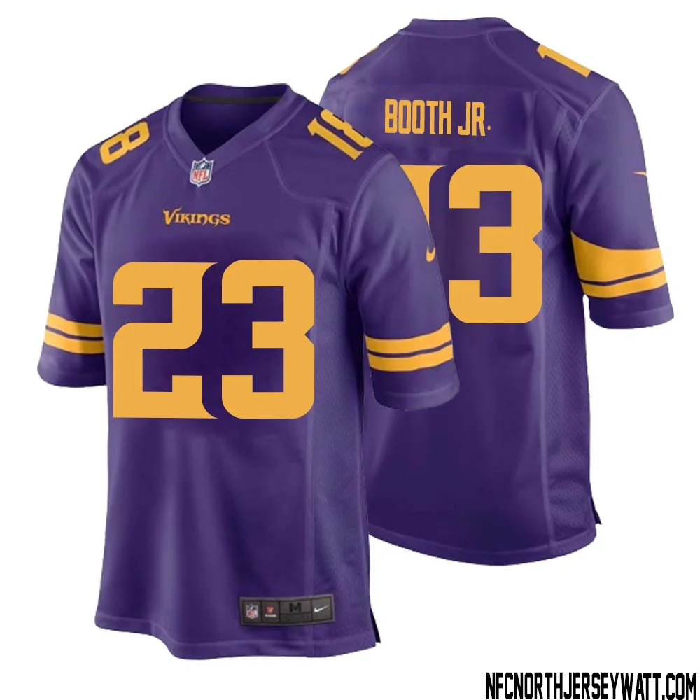 Andrew Booth Jr. No 23 Men Purple Minnesota Vikings Alternate Game Jersey 1