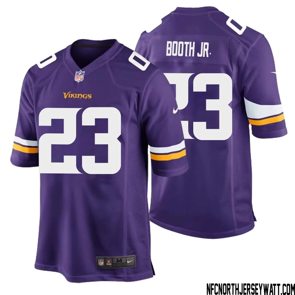 Andrew Booth Jr. No 23 Minnesota Vikings Game Jersey Court Purple for Mens