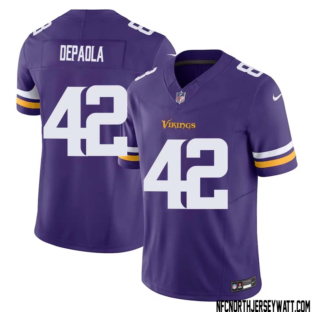 Andrew DePaola No 42 Men Purple Minnesota Vikings Vapor F.U.S.E. Limited Jersey
