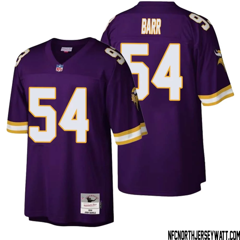 Anthony Barr No 54 Men Mitchell Ness Purple Minnesota Vikings Legacy Replica Jersey 1