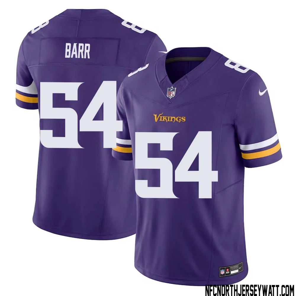 Anthony Barr No 54 Men Purple Minnesota Vikings Vapor F.U.S.E. Limited Jersey