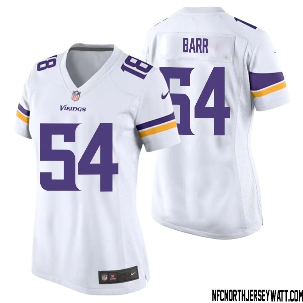 Anthony Barr No 54 Women White Minnesota Vikings Game Player Away Jersey 1