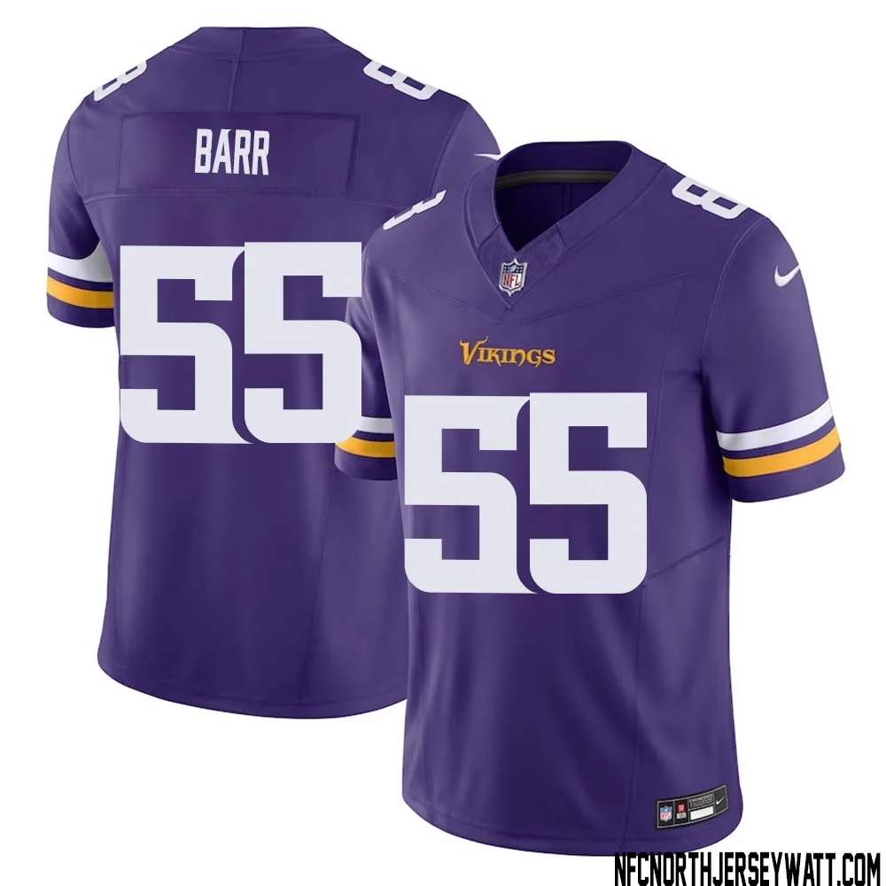 Anthony Barr No 55 Men Purple Minnesota Vikings Vapor F.U.S.E. Limited Jersey 1