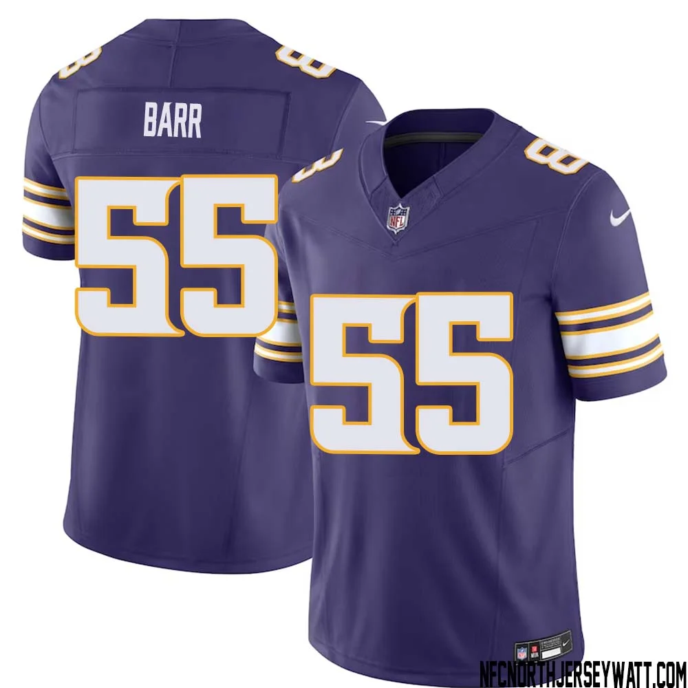 Anthony Barr No 55 Mens Purple Minnesota Vikings Vapor F.U.S.E. Limited Jersey