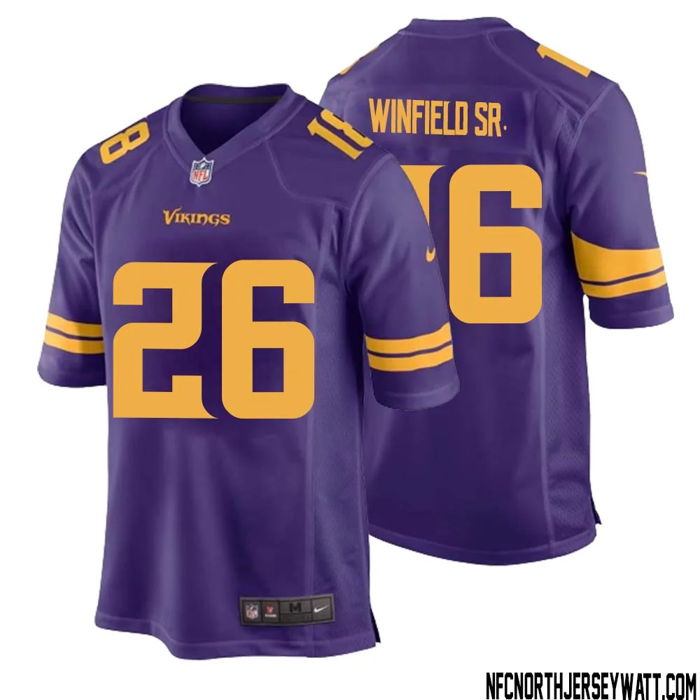 Antoine Winfield Sr. No 26 Men Purple Minnesota Vikings Alternate Game Jersey 1