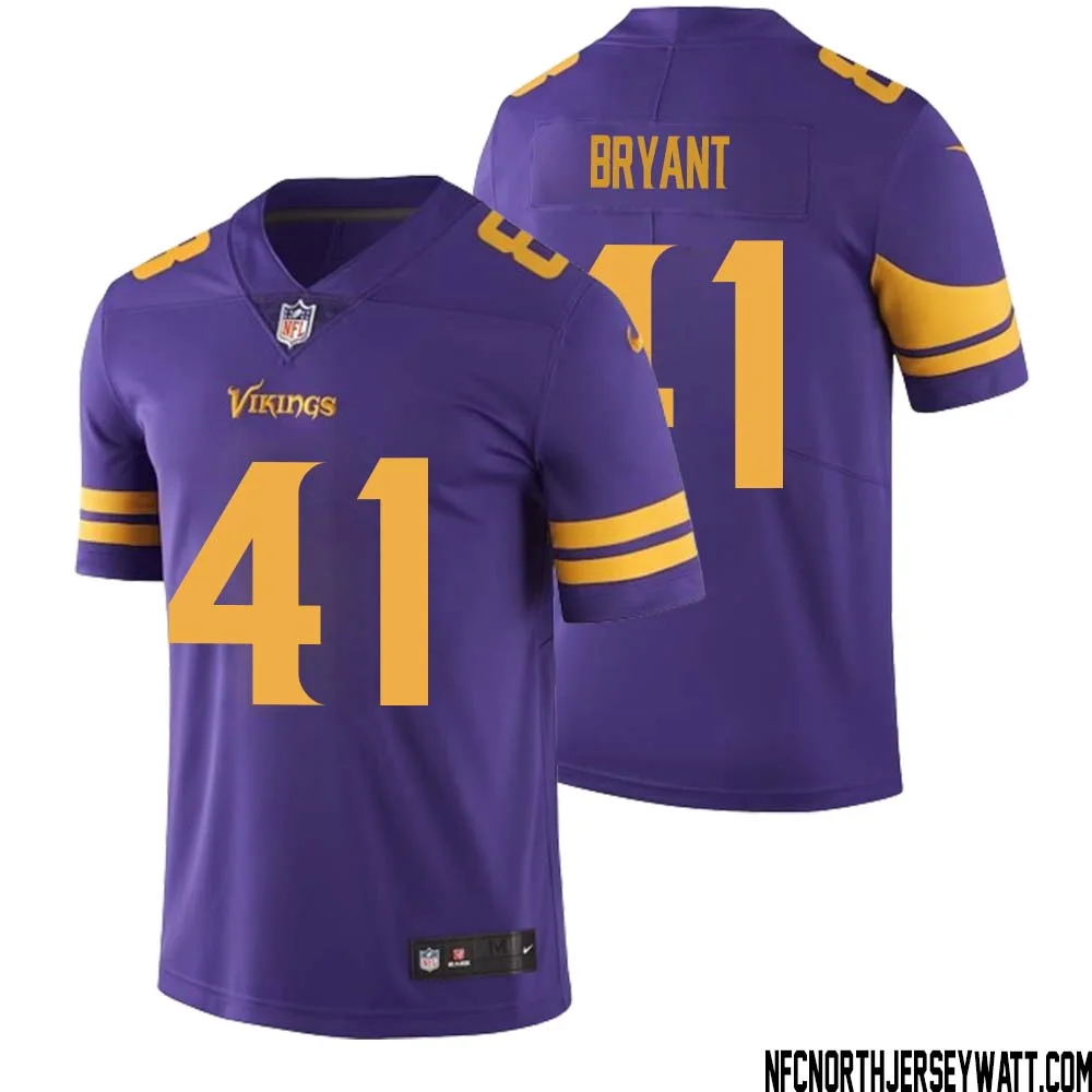 Austin Bryant No 41 Men Purple Minnesota Vikings Color Rush Vapor Untouchable Limited Jersey
