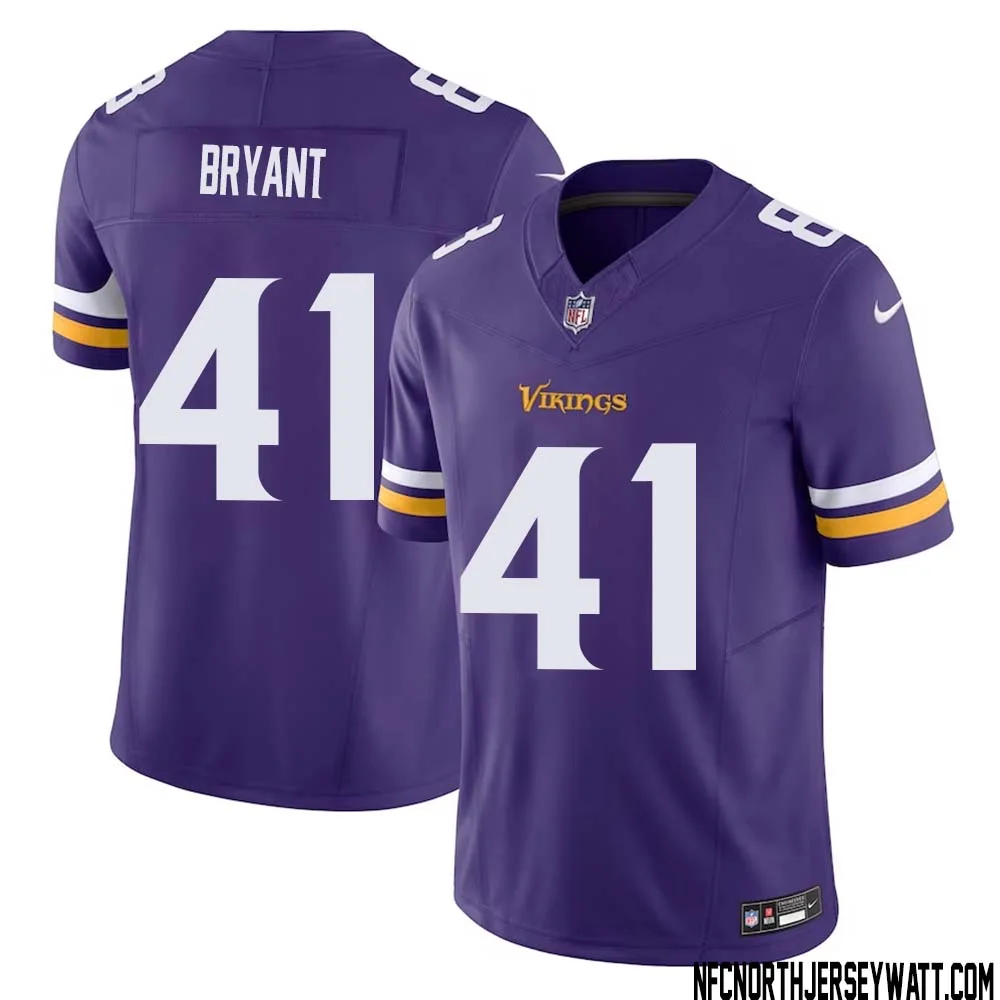 Austin Bryant No 41 Men Purple Minnesota Vikings Vapor F.U.S.E. Limited Jersey 1