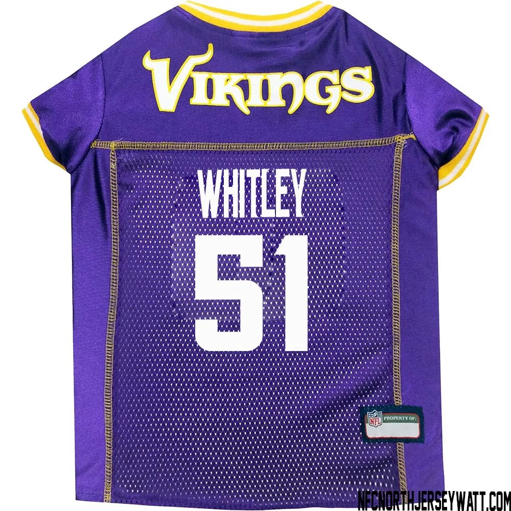 Benton Whitley No 51 Purple Minnesota Vikings Dog Jersey