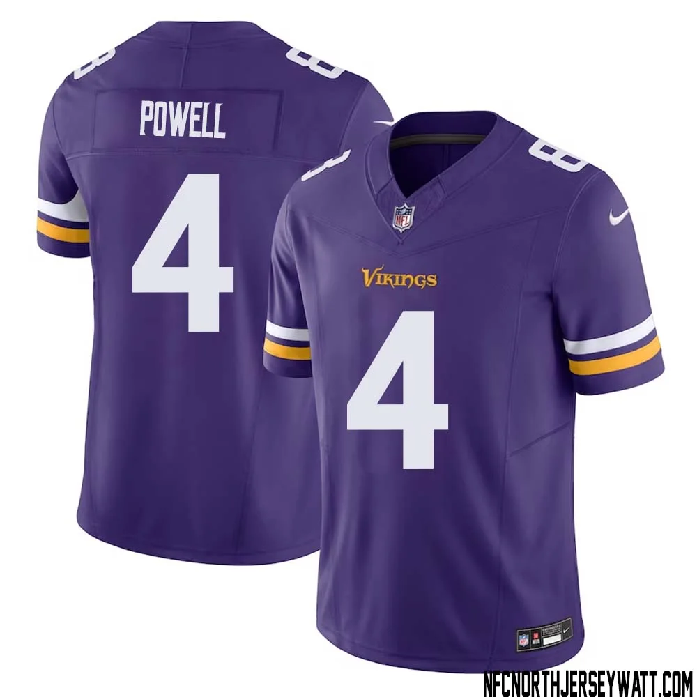 Brandon Powell No 4 Men Purple Minnesota Vikings Vapor F.U.S.E. Limited Jersey